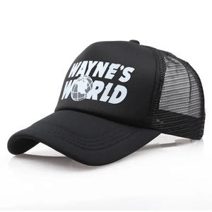 Wayne’s World Mesh Hat Snapback Black Trucker Hats SNL Mike Myers ShaaaWing New